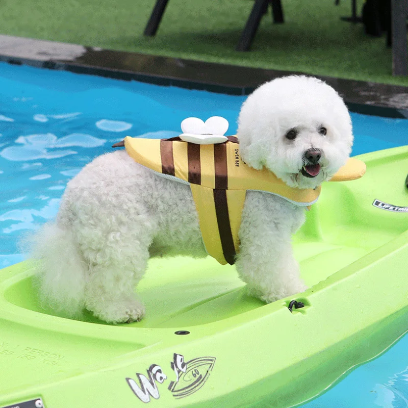 Dog Life Jacket - مايوه كلب نحل صغير مقاوم للماء