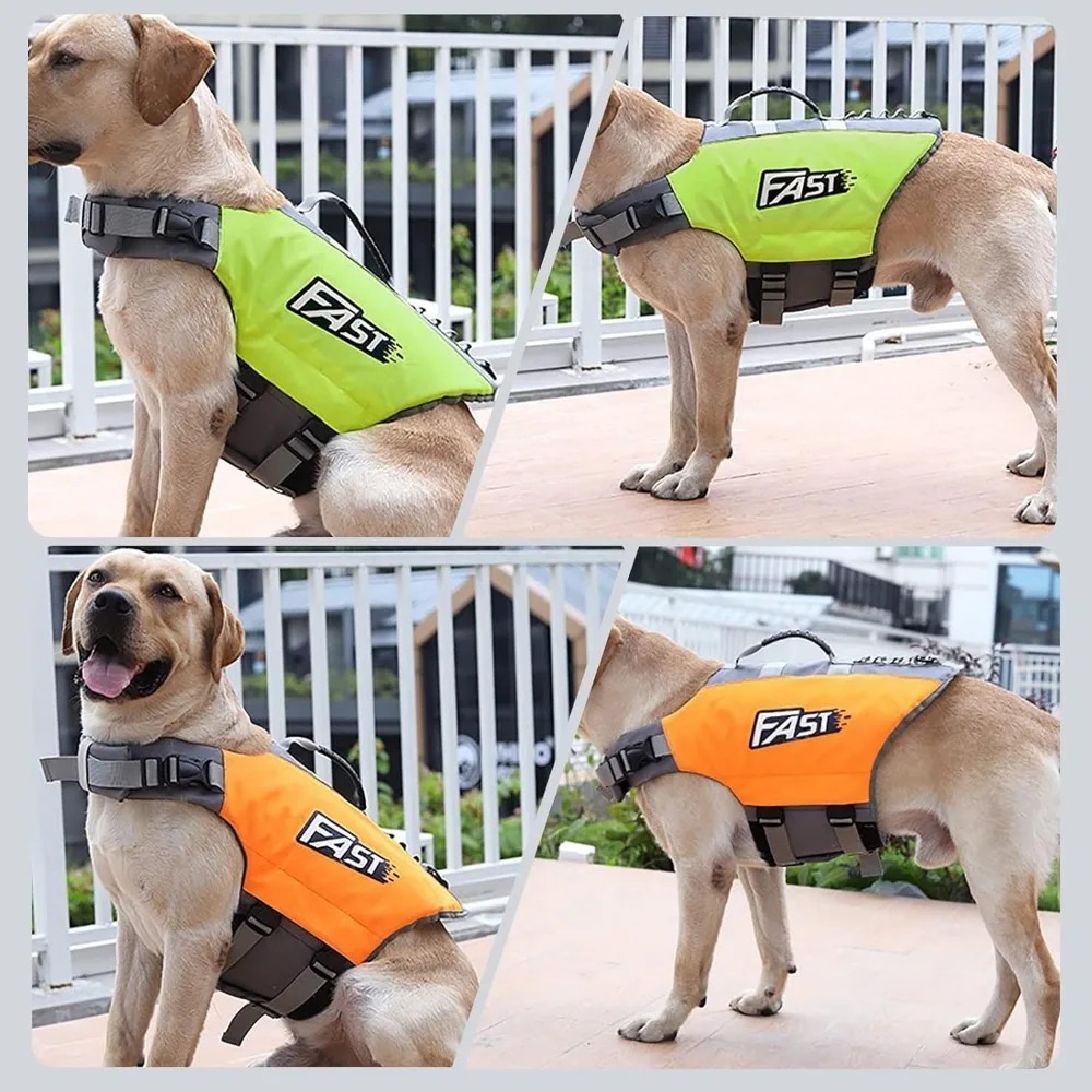 Dog Life Jacket - سترة سباحة قابلة للتعديل للحيوانات الأليفة،