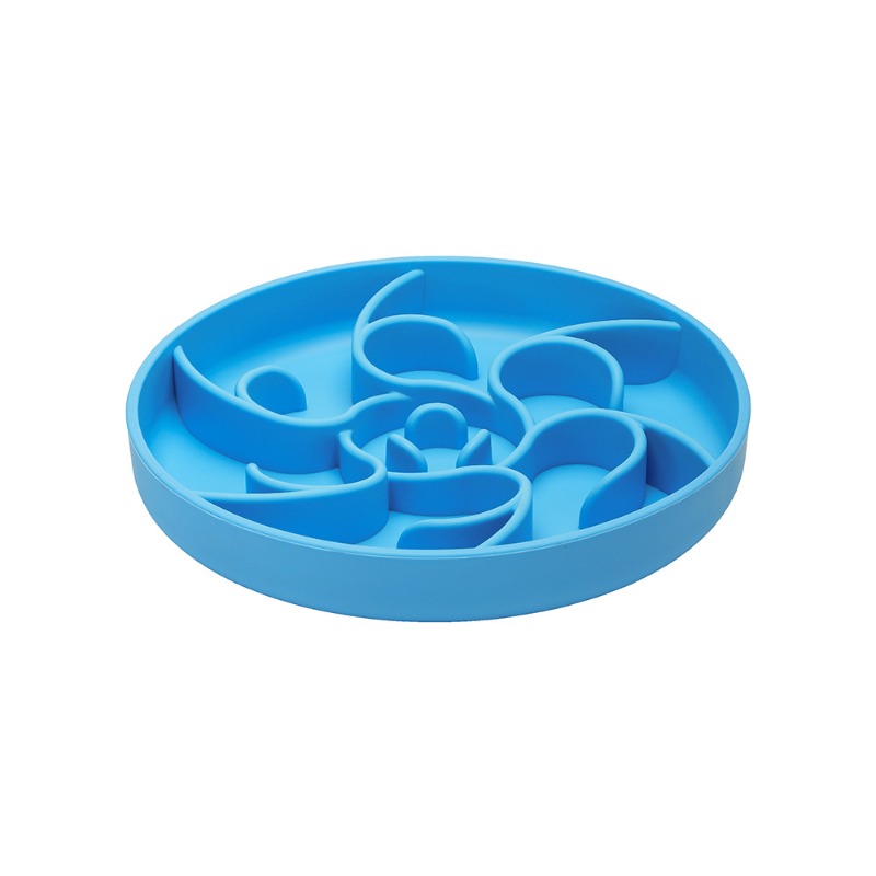 Slow Feeder Dog Bowl - وعاء سيليكون للحيوانات الأليفة بتصميم يمنع
