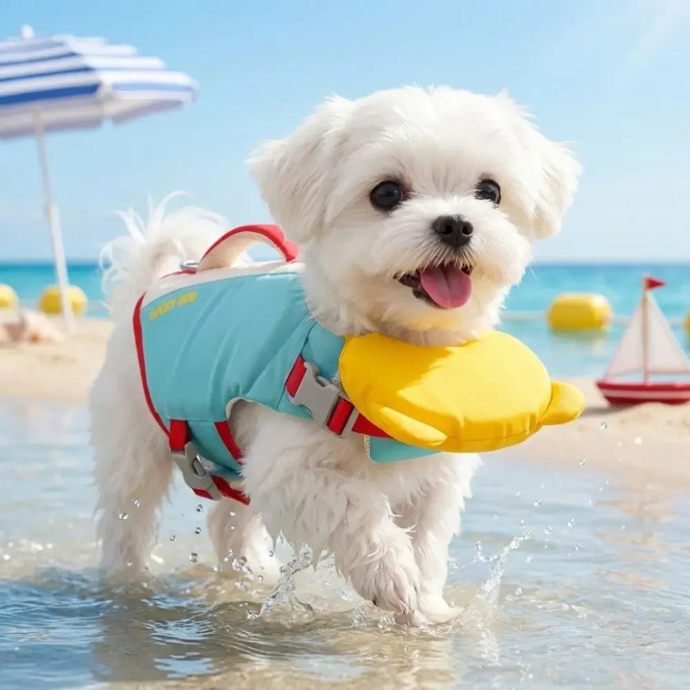 Dog Life Jacket - سترة نجاة للكلاب قوية الطفو مقاومة