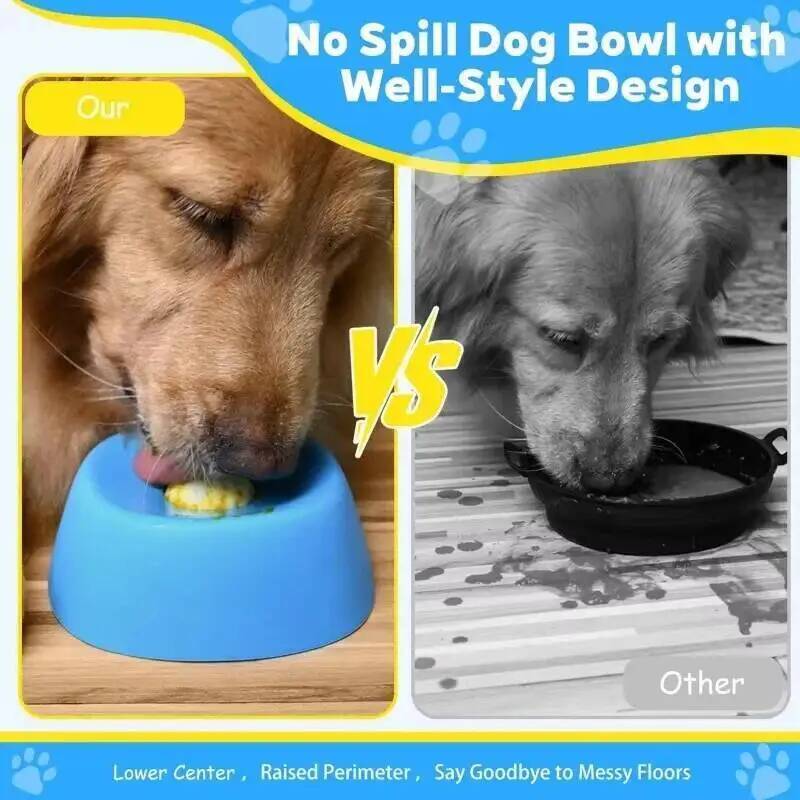 Slow Feeder Dog Bowl - وعاء لعق للكلاب مع كرة تفاعلية