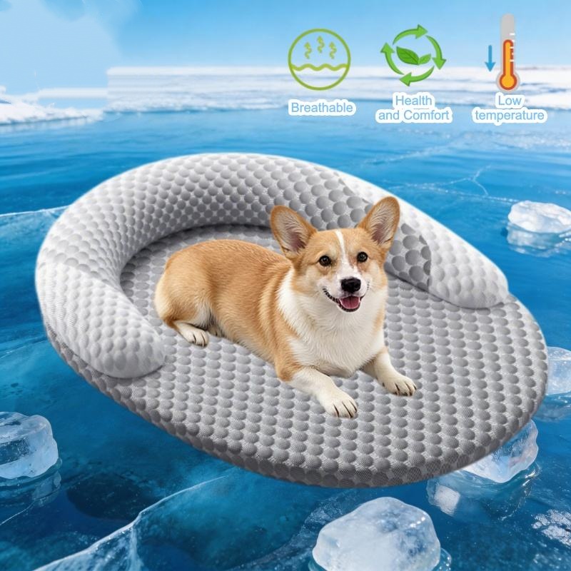 سرير تبريد للكلاب من الحرير ال - مراجعة Dog Cooling Mat وسعره