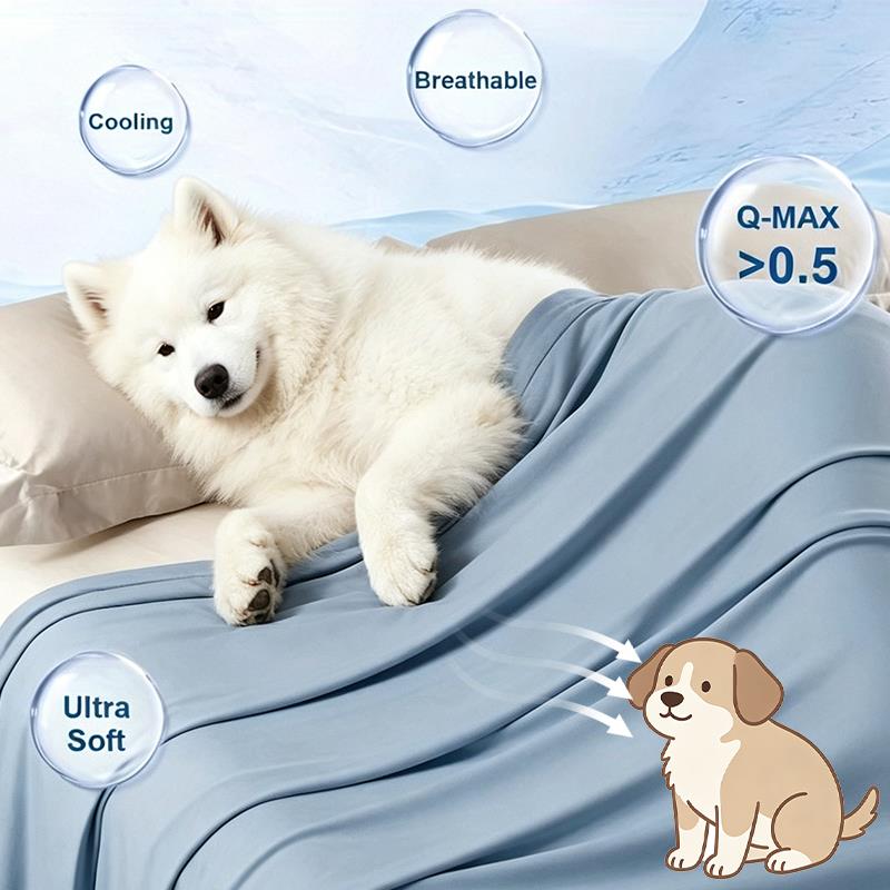 بطانية تبريد صيفية رقيقة للكلا - مراجعة Dog Cooling Mat وسعره