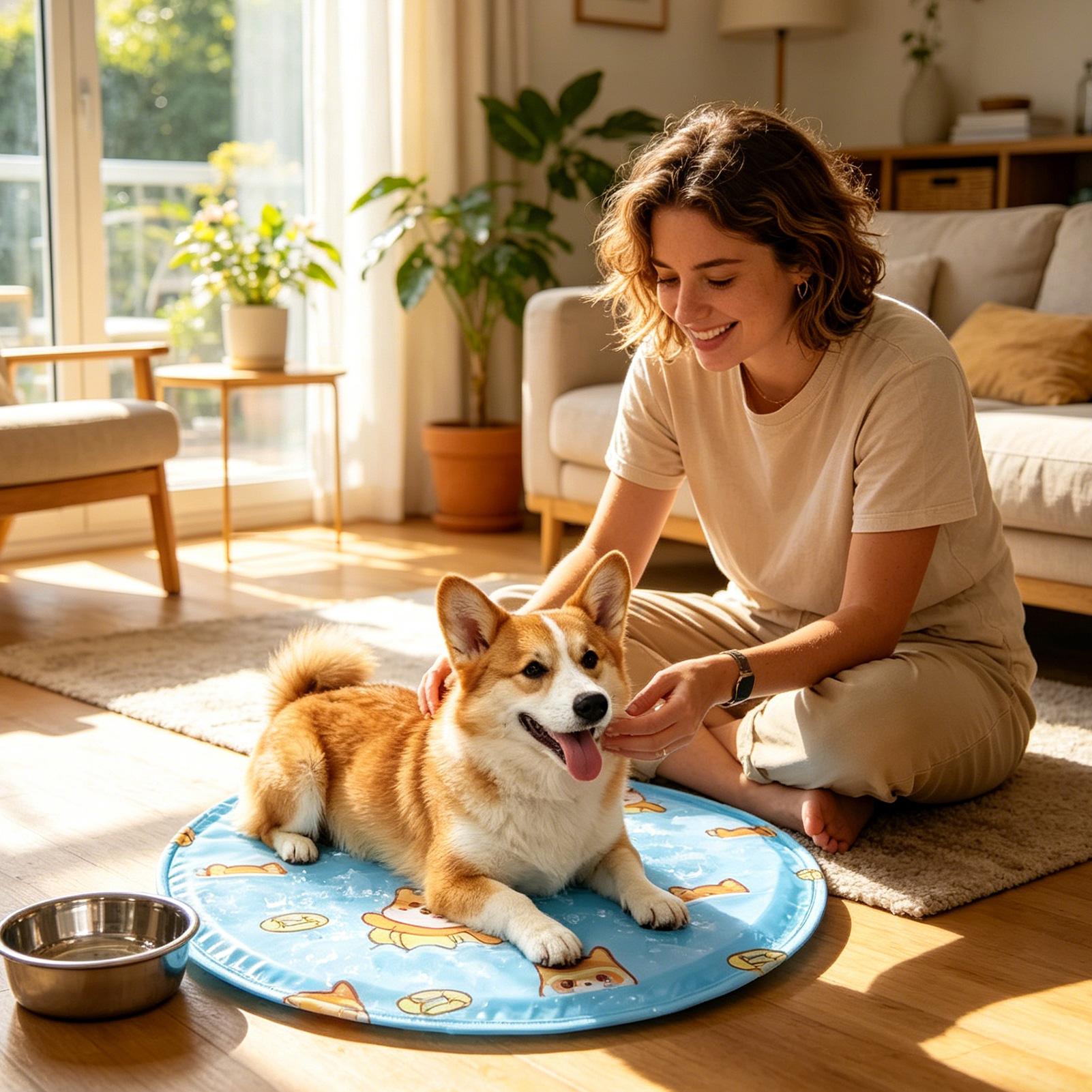 بساط تبريد للكلاب من الجل، مري - مراجعة Dog Cooling Mat وسعره