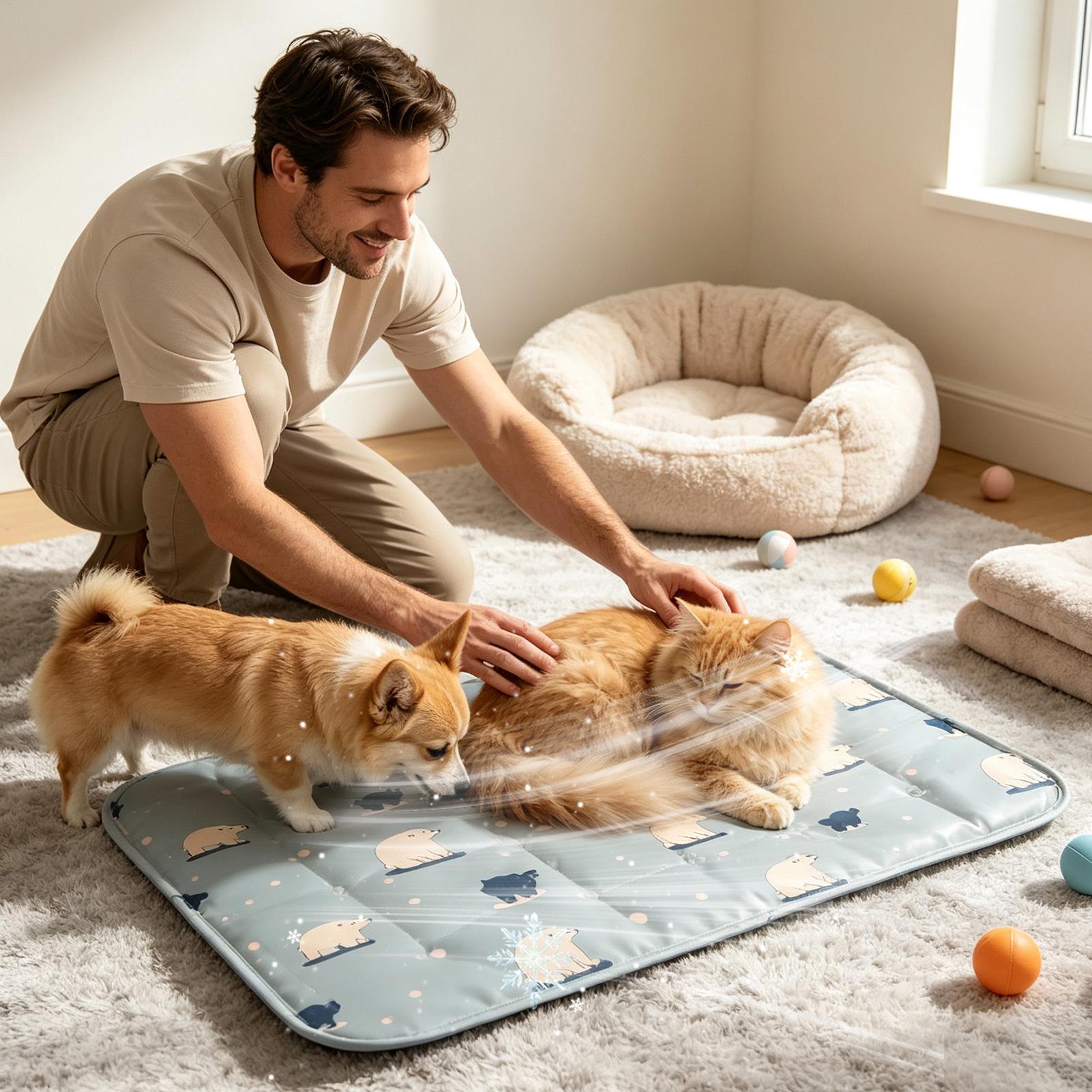 بساط تبريد للكلاب 40x30 سم، وس - مراجعة Dog Cooling Mat وسعره