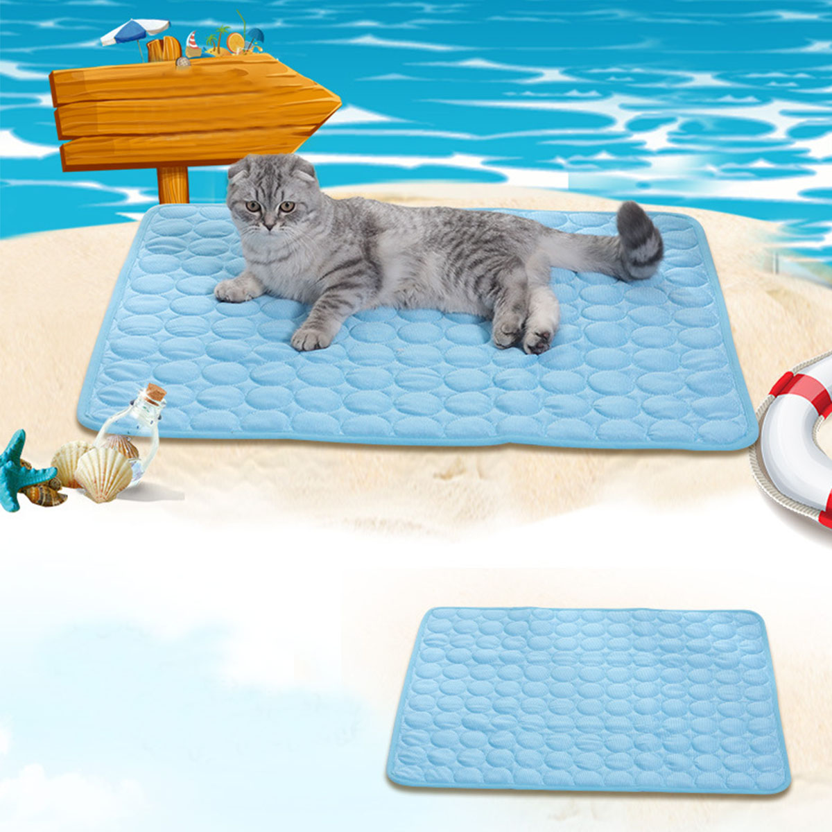 حصيرة تبريد للحيوانات الأليفة، - مراجعة Dog Cooling Mat وسعره