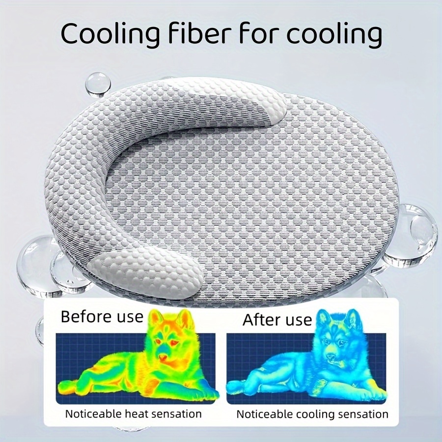 سرير تبريد للكلاب من الحرير ال - مراجعة Dog Cooling Mat وسعره