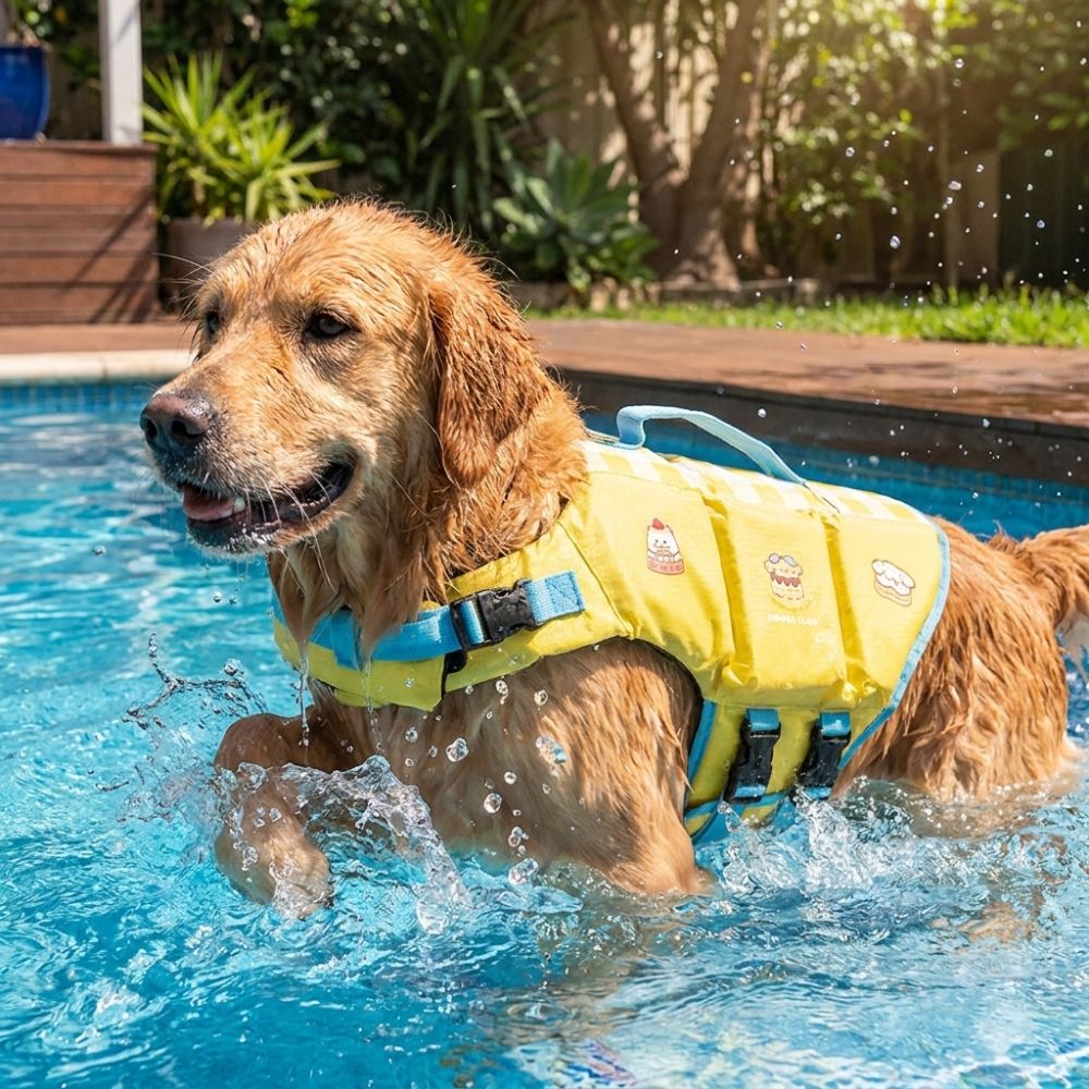 سترة نجاة للكلاب مقاومة للماء  - مراجعة Dog Life Jacket وسعره