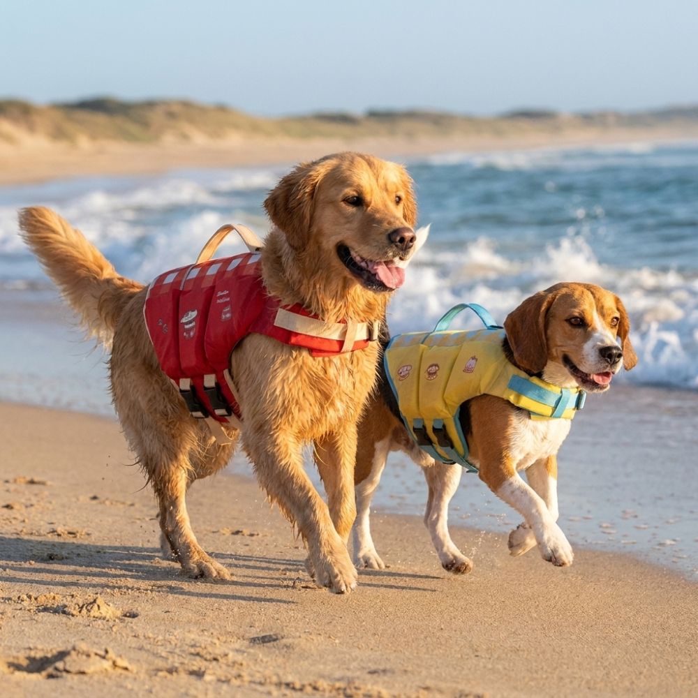 سترة نجاة للكلاب مقاومة للماء  - مراجعة Dog Life Jacket وسعره