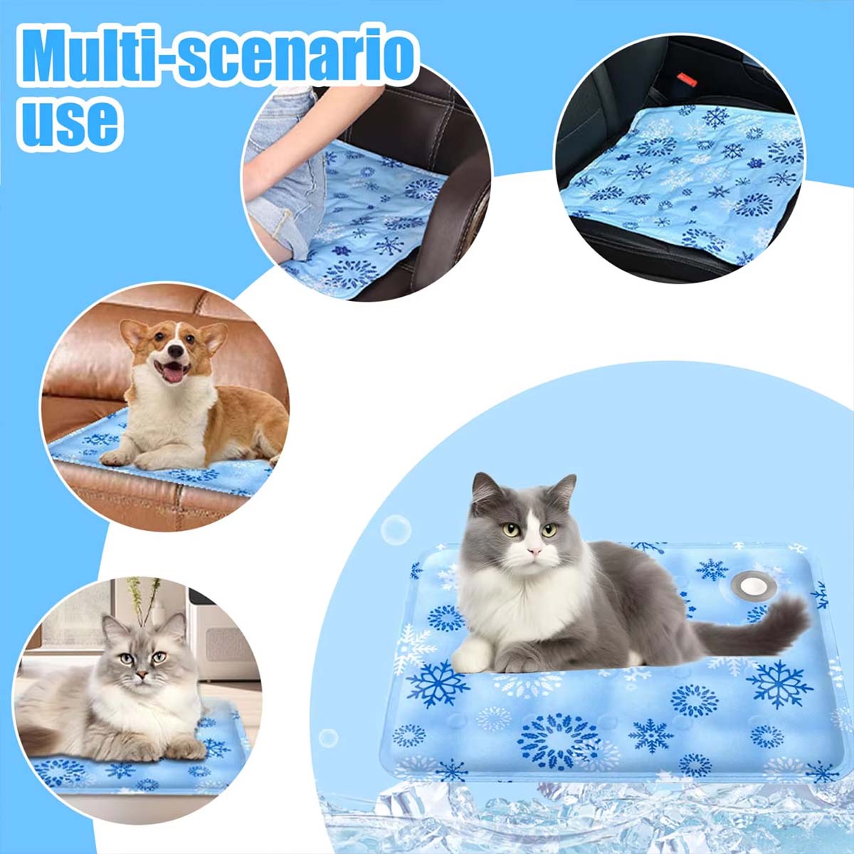 حصيرة صيفية للحيوانات الأليفة، - مراجعة Dog Cooling Mat وسعره