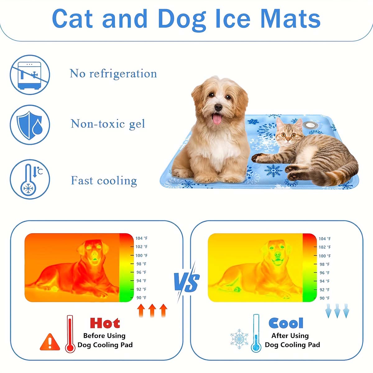 حصيرة صيفية للحيوانات الأليفة، - مراجعة Dog Cooling Mat وسعره