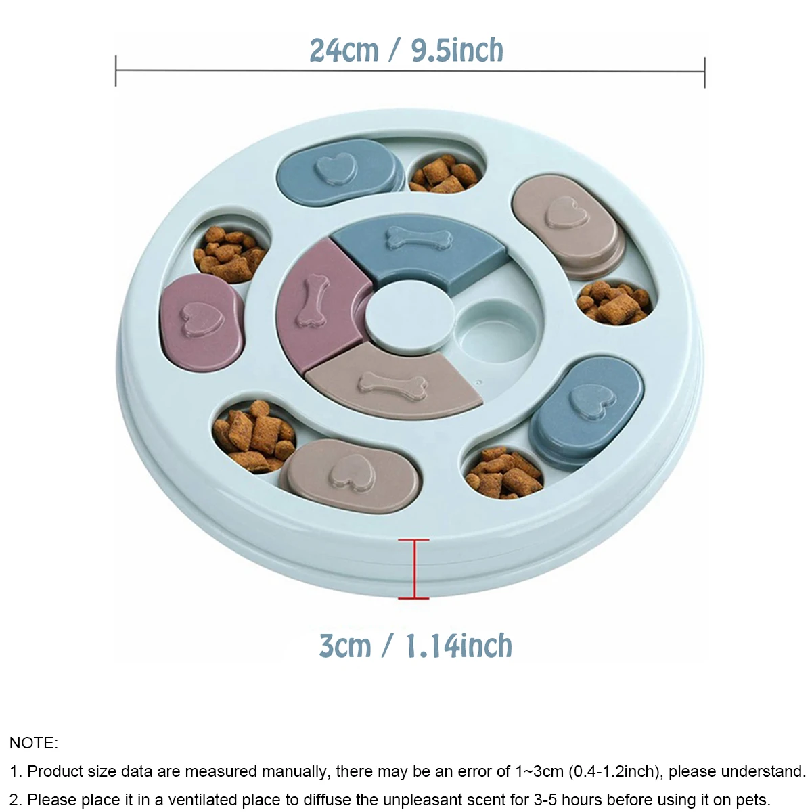 وعاء إخفاء طعام الكلاب، لعبة ت - مراجعة Slow Feeder Dog Bowl وسعره