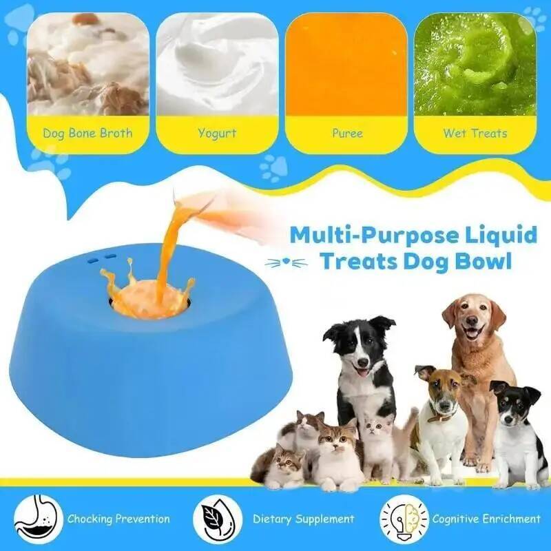 وعاء لعق للكلاب مع كرة تفاعلية - مراجعة Slow Feeder Dog Bowl وسعره