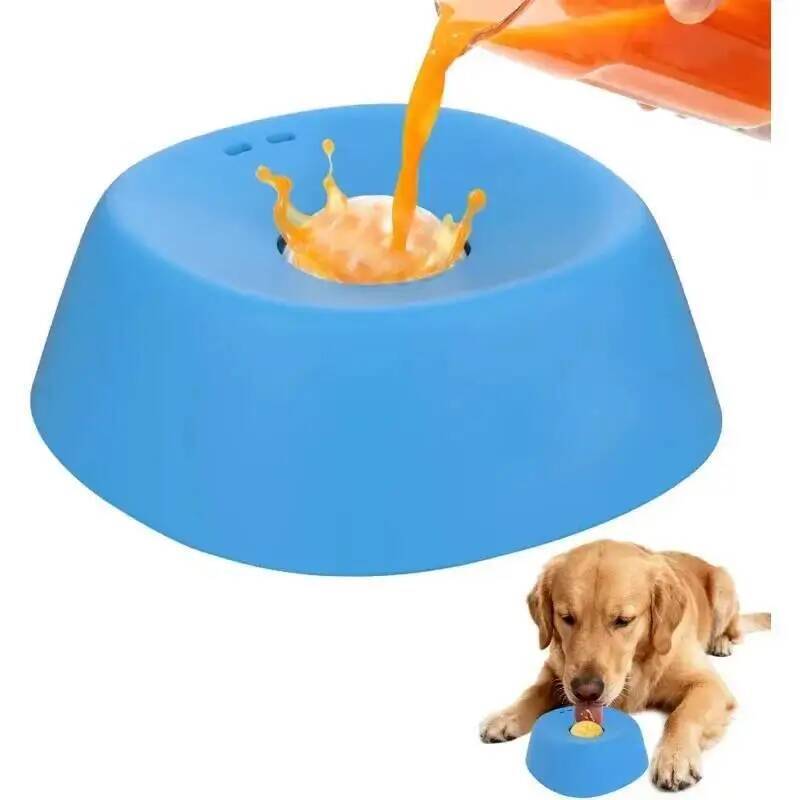 وعاء لعق للكلاب مع كرة تفاعلية - مراجعة Slow Feeder Dog Bowl وسعره